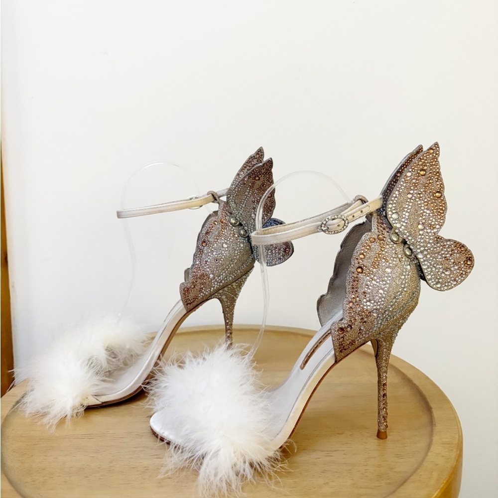 Sophia Webster Chiara Crystal Butterfly Wings Heel - Picture 7 of 12